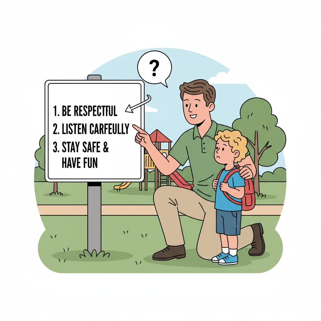 A person explaining rules to a child in the context of workplace family relationships, child behavior management, and professional boundaries