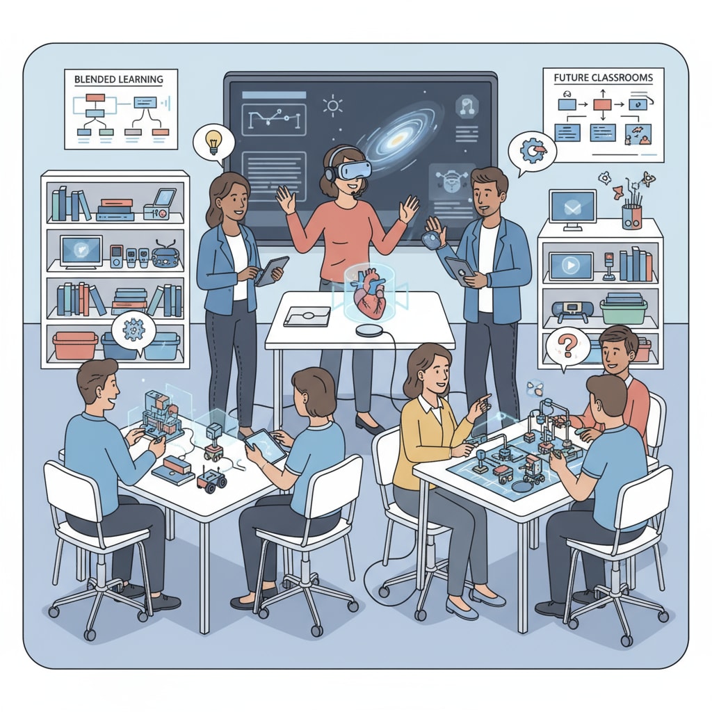 Teachers participating in a hands-on educational technology workshop