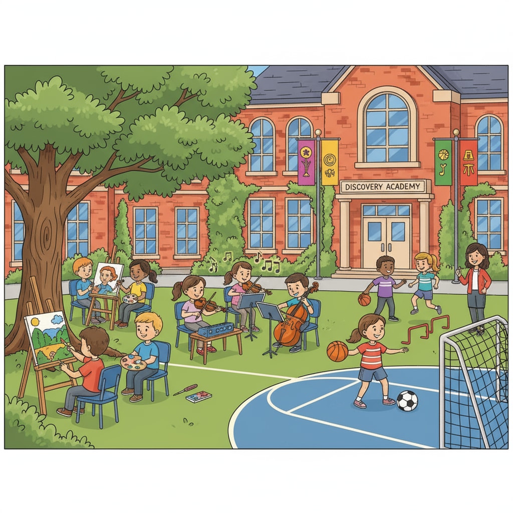 Students in private elementary school involved in extracurricular activities relevant to educational choices