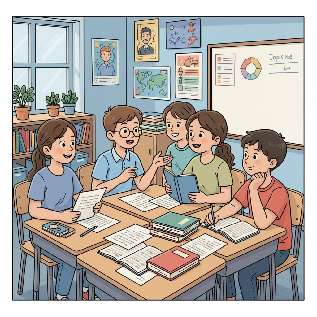 K12 students discussing paper authenticity to uphold academic integrity and combat AI accusations