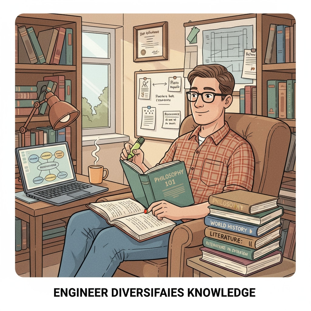 Full-time engineer studying liberal arts at home in an affordable way