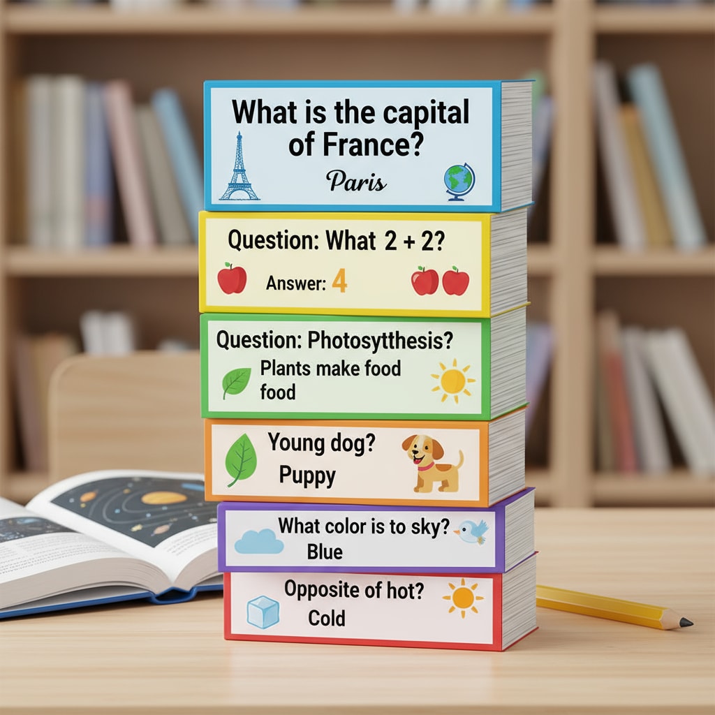 Flashcards for learning K12 basic knowledge and common sense