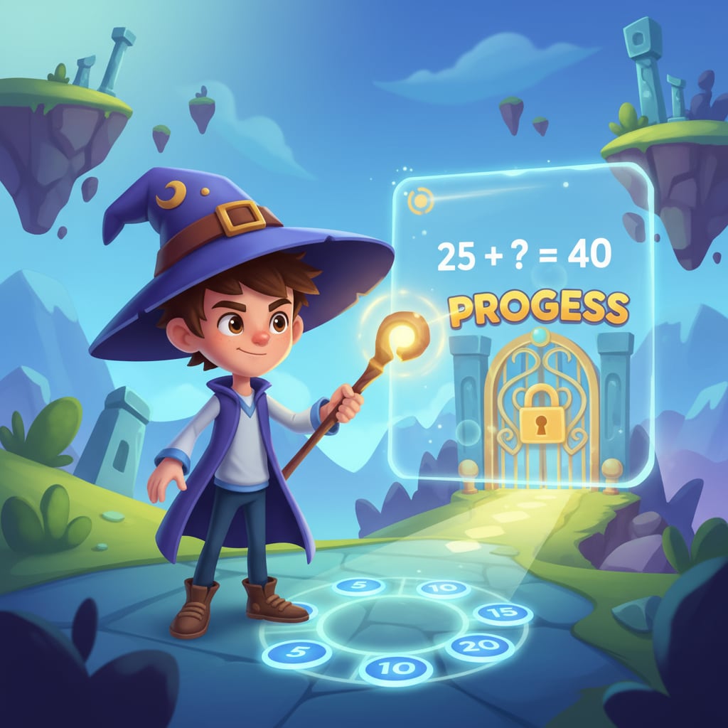 Prodigy game scene showing the integration of learning into gameplay, highlighting the difference from regular games