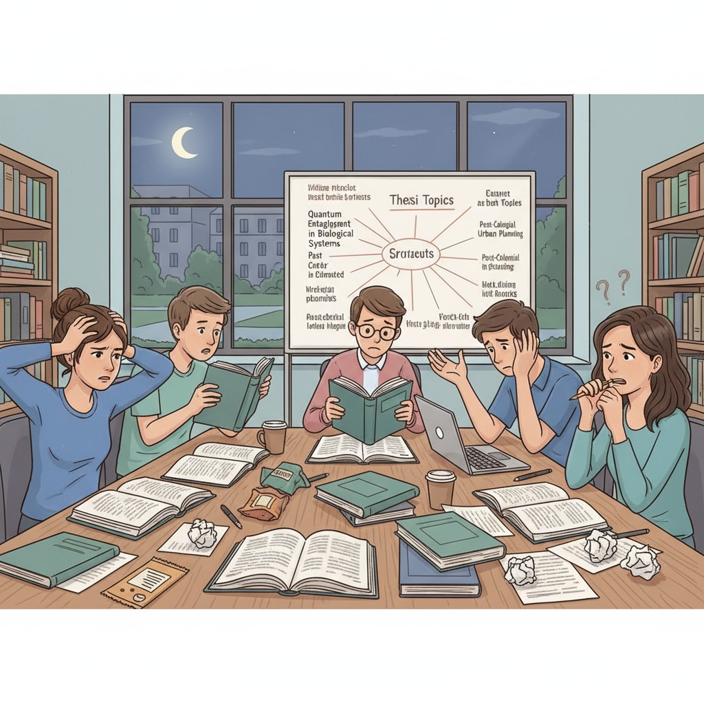 Students experiencing academic burnout during master's thesis topic selection