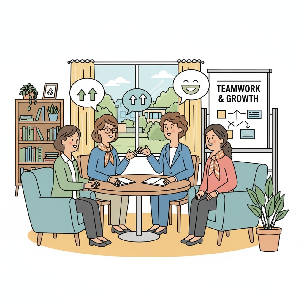 HR supervisor promoting good employee relations in school district HR work