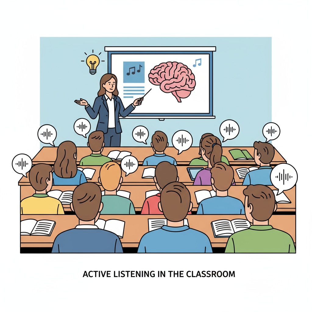 Students maintaining attention during a lecture