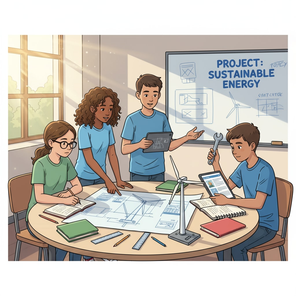 Students collaborating on a project in secondary education for workplace readiness