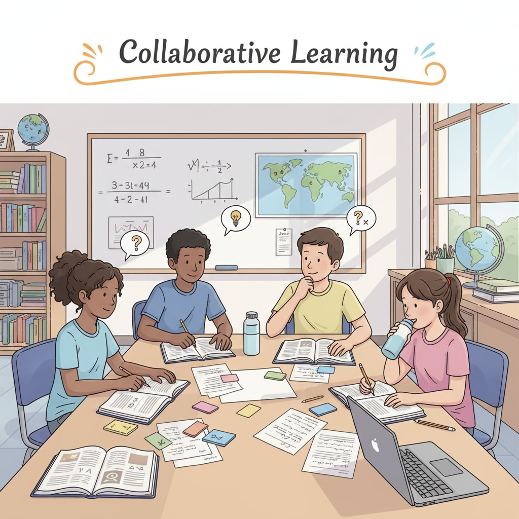 K12 students using effective learning methods for exam preparation and academic success