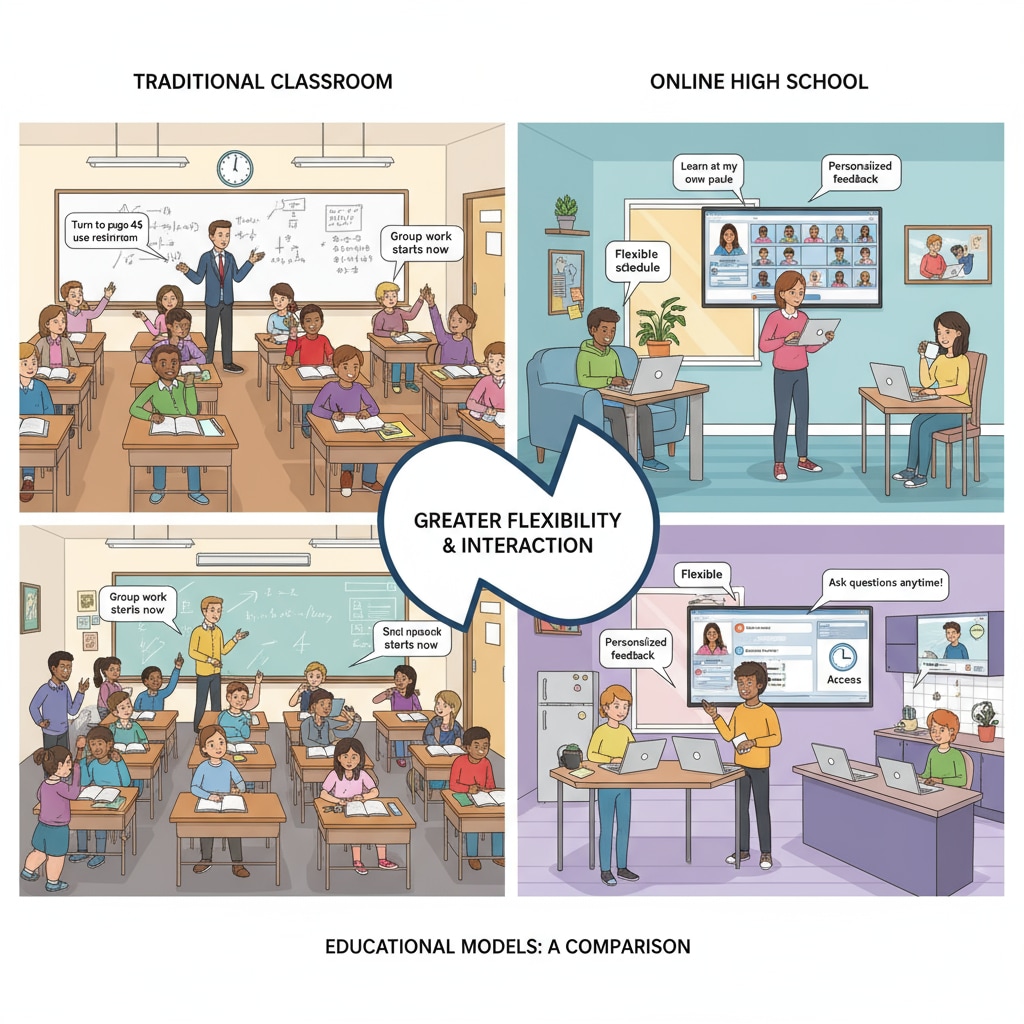 Comparison of in-person and online high school experiences relevant to overseas American teens' education and college applications