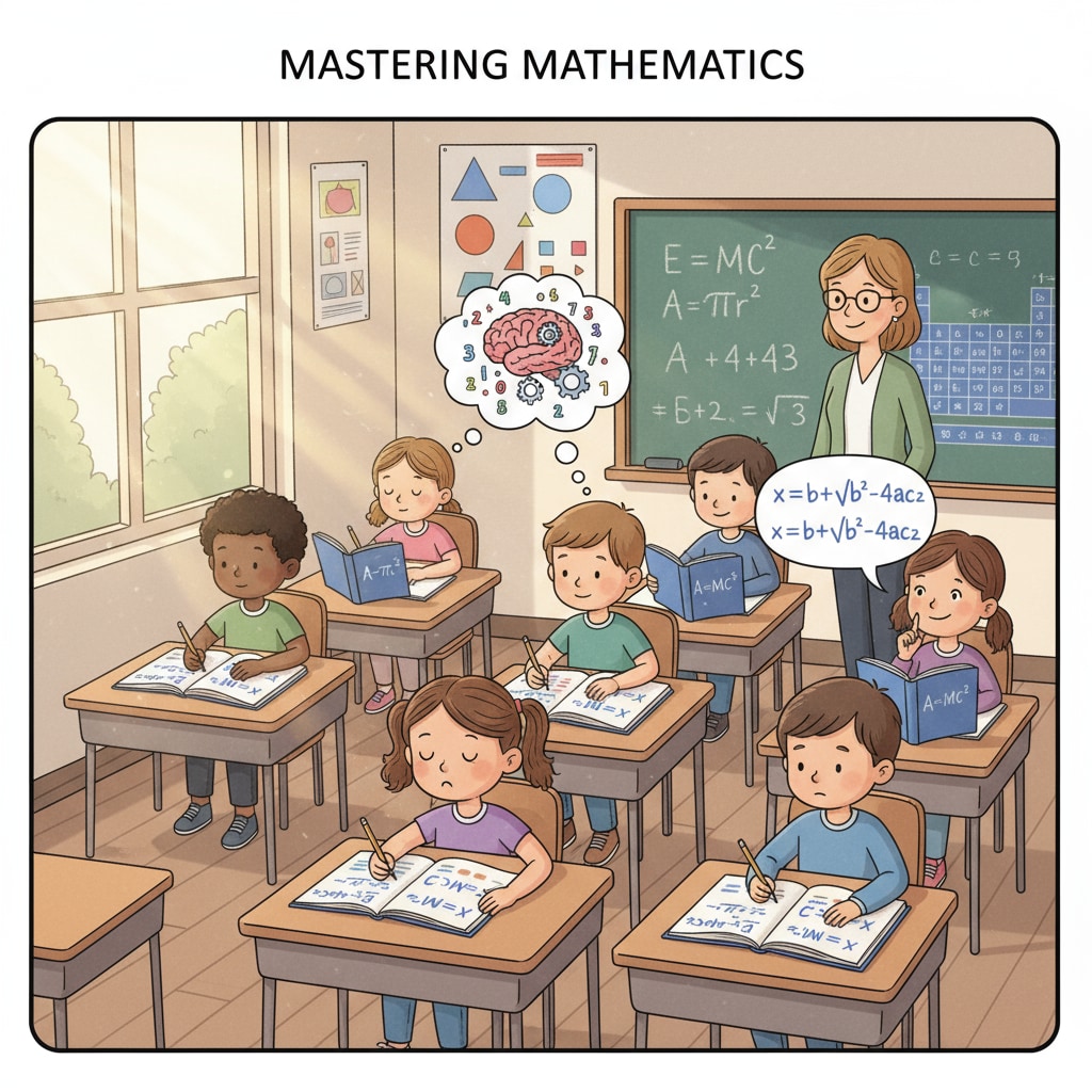 Students engaged in formula memorization in a school education setting related to practicality and academic evaluation