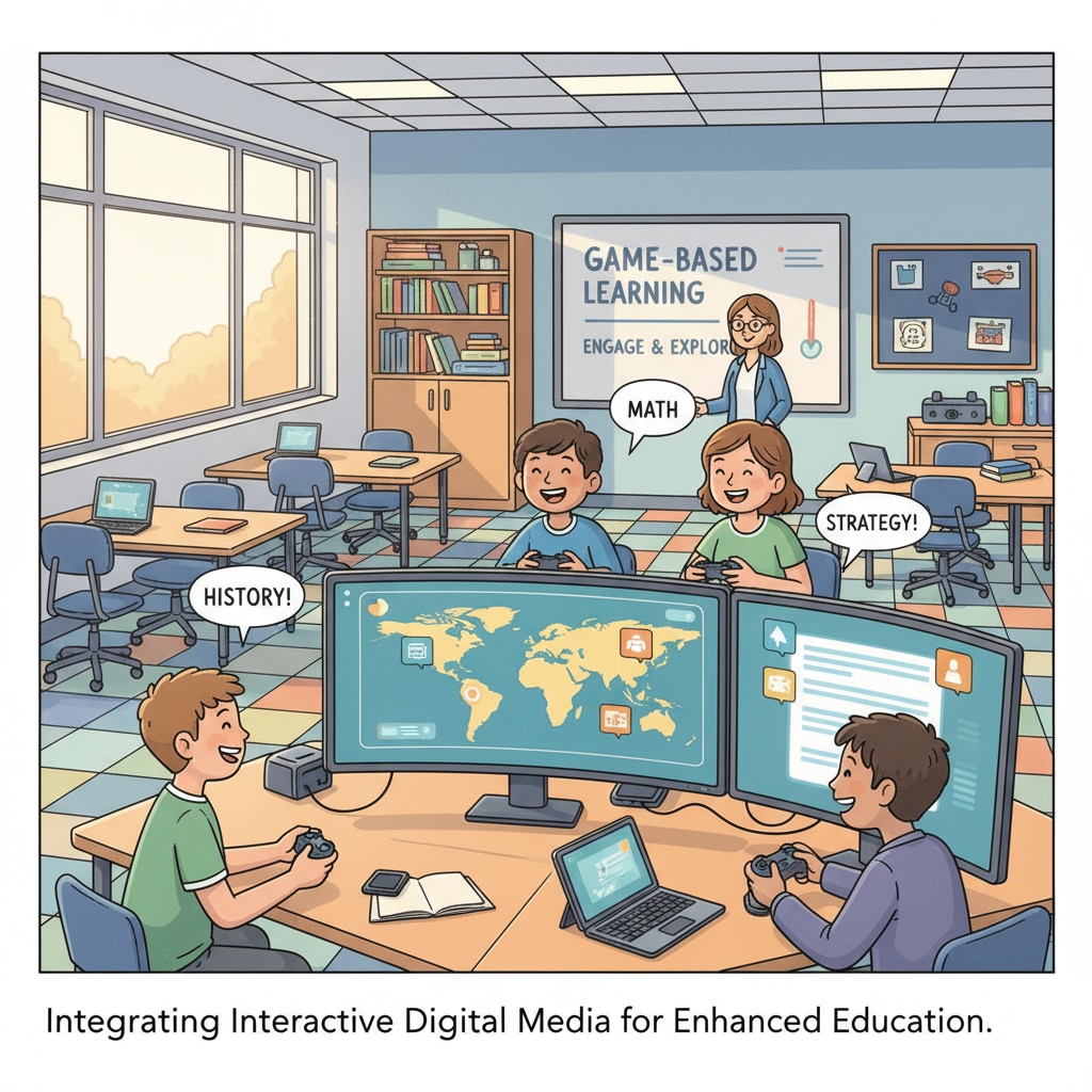 Students playing video games in a classroom related to teacher training and student interests