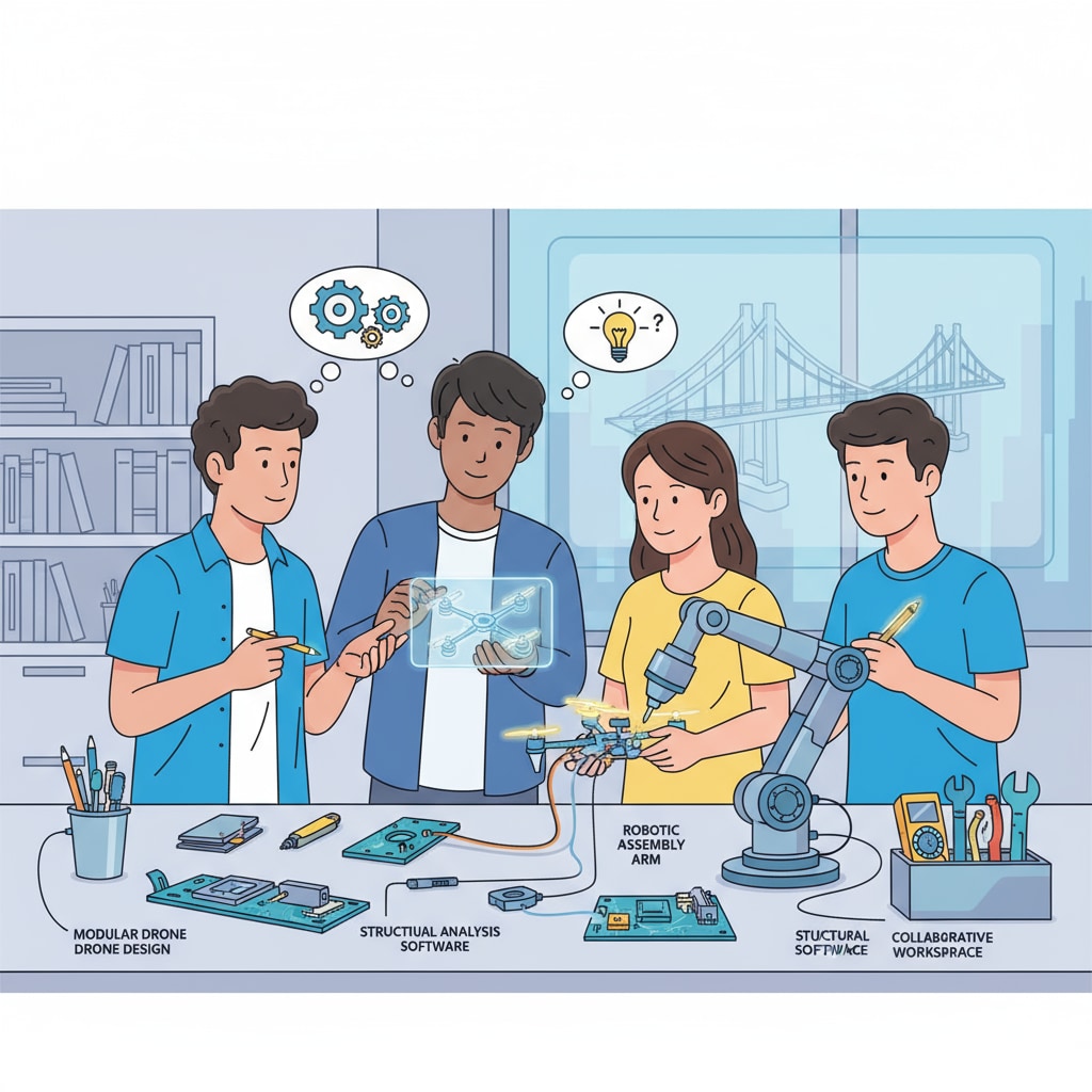 Students engaged in an engineering project related to alternative education in engineering and computer science