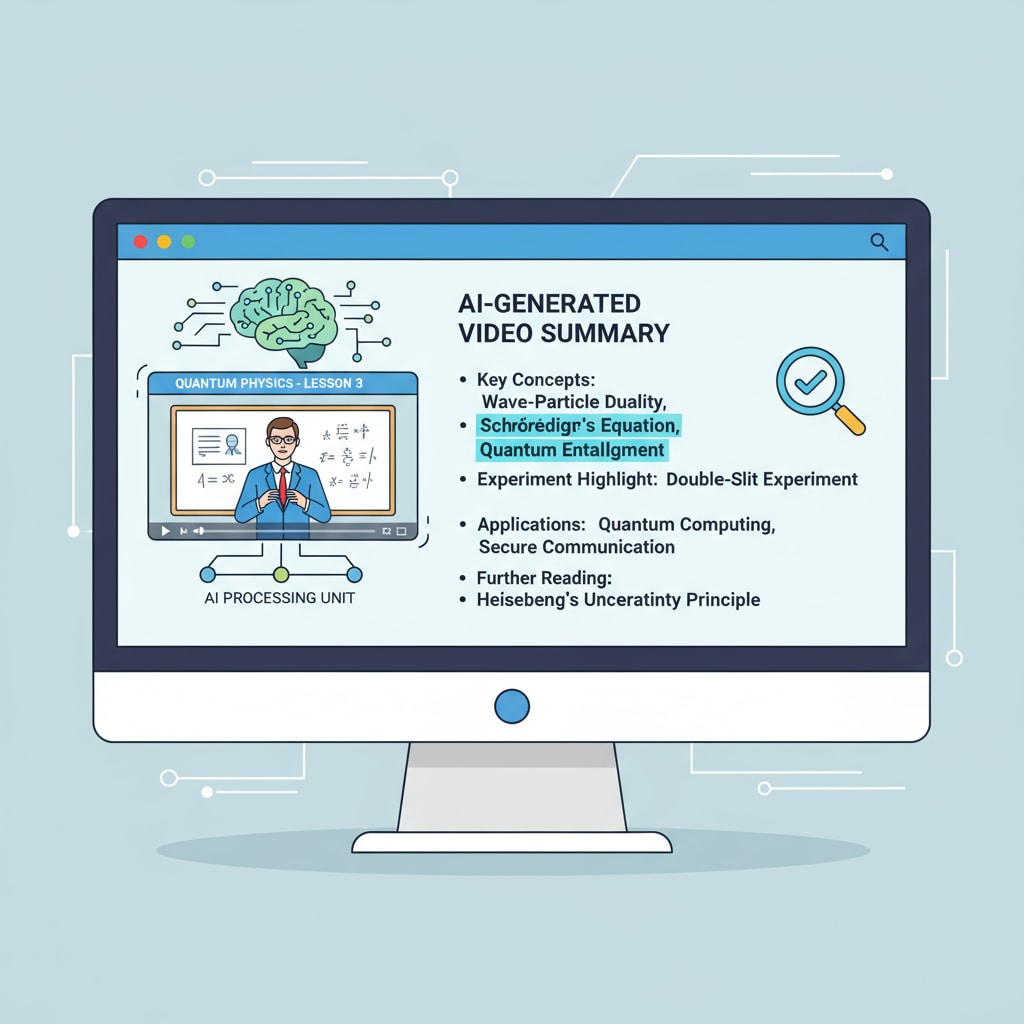 AI generating summaries for video lessons to contribute to educational equity.