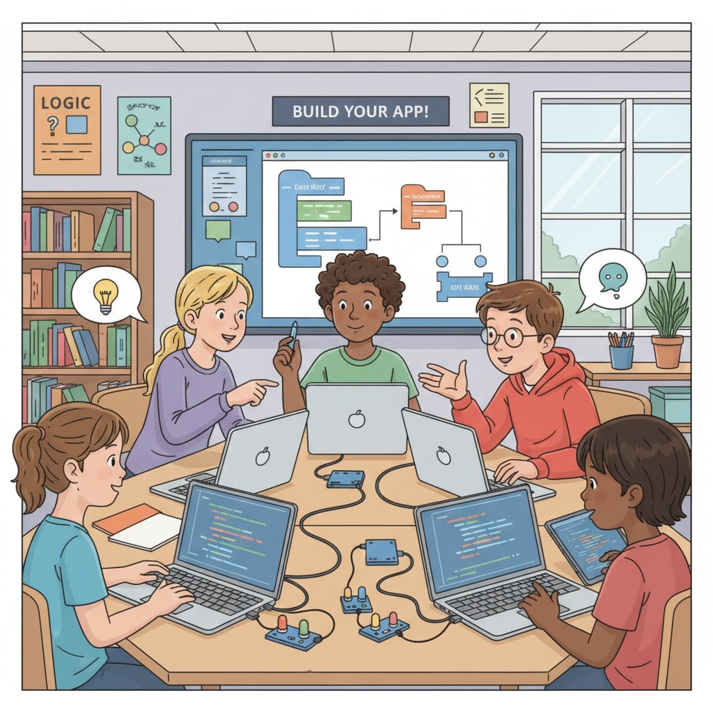 K12 students involved in software engineering related coding activity