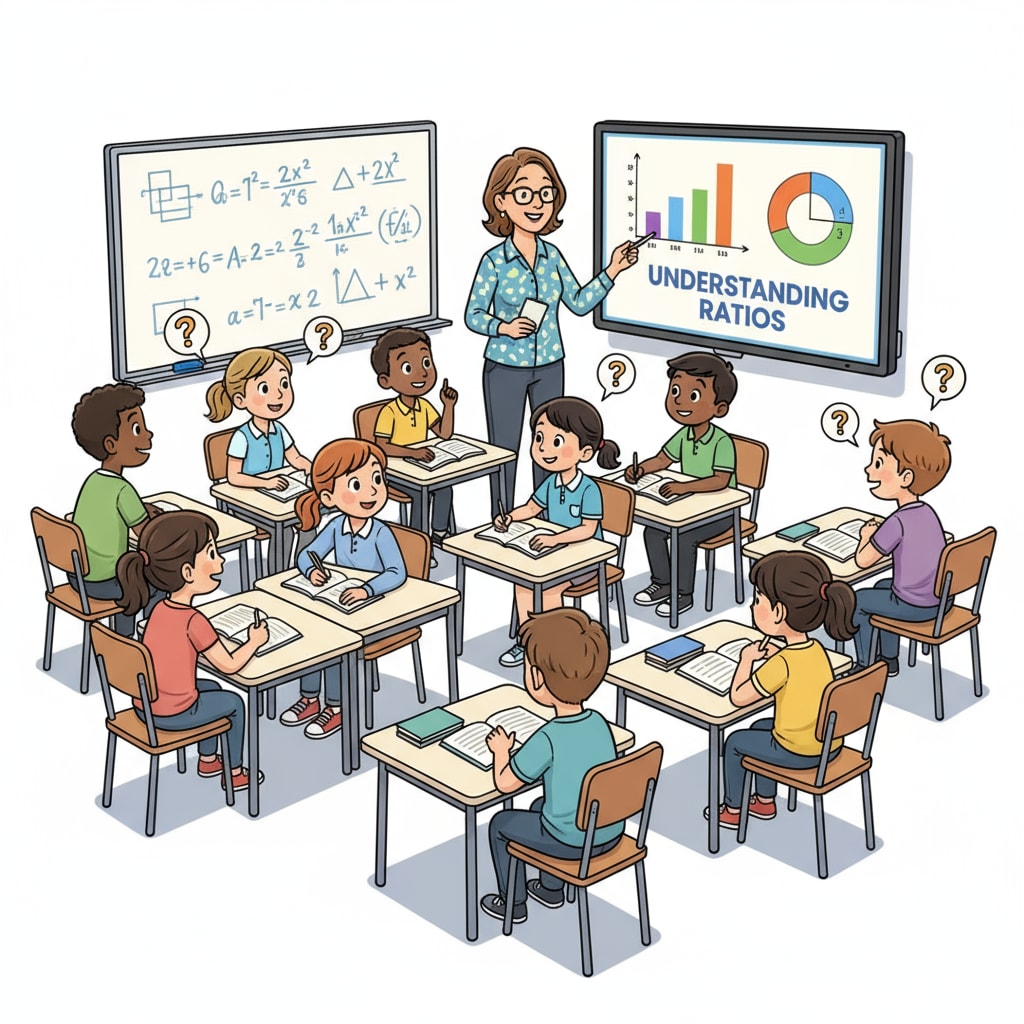 Students are listening intently to their math teacher in a classroom setting, showing their engagement in the learning process. Math teacher conducting a class, related to career planning and education level selection