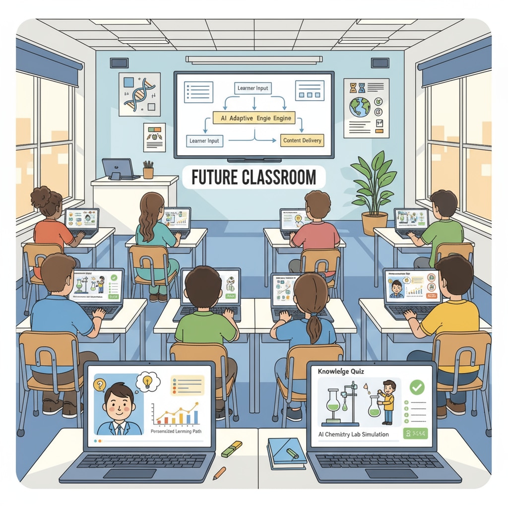 AI educational tools being used by students in a classroom to enhance learning skills and digital literacy