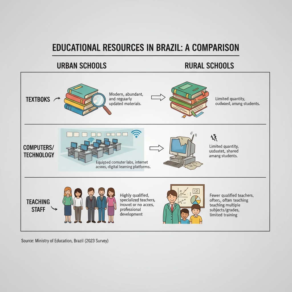 Uneven resource distribution in Brazilian education