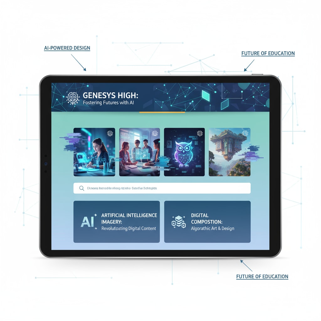 AI-generated images on a high school website, raising ethical questions