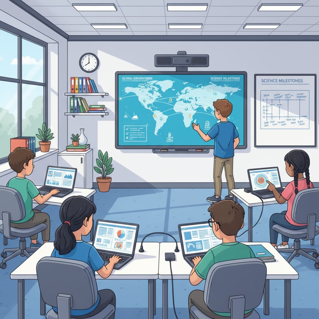 Students in a secondary school digital learning environment during the post-pandemic era
