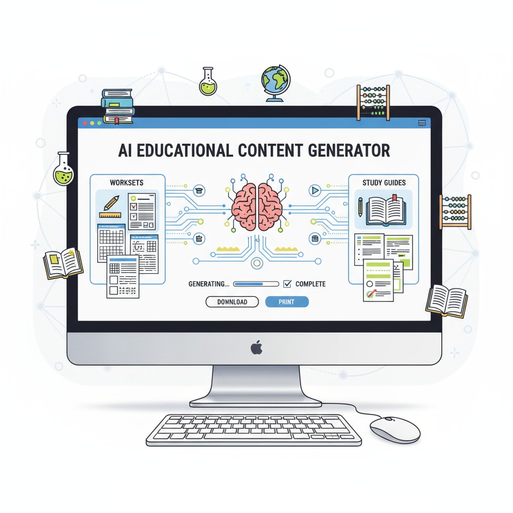 An AI system generating educational content relevant to AI-assisted teaching, grade inflation, and educational assessment