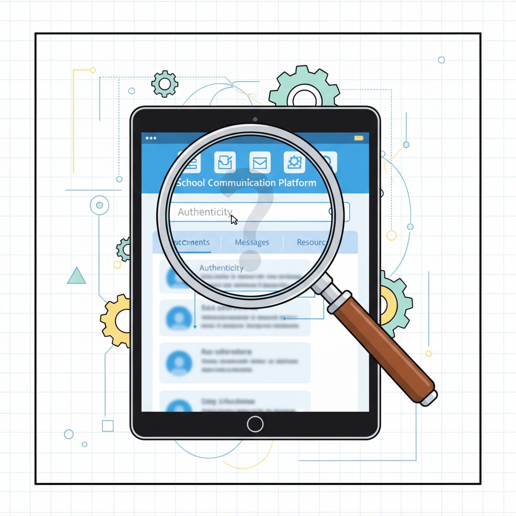 Searching for authenticity in school communication platform content