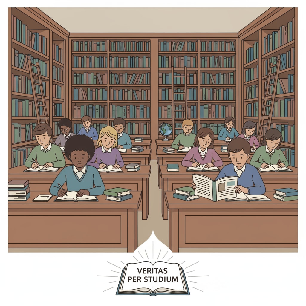 Students studying in a library to enhance academic rigor for college applications