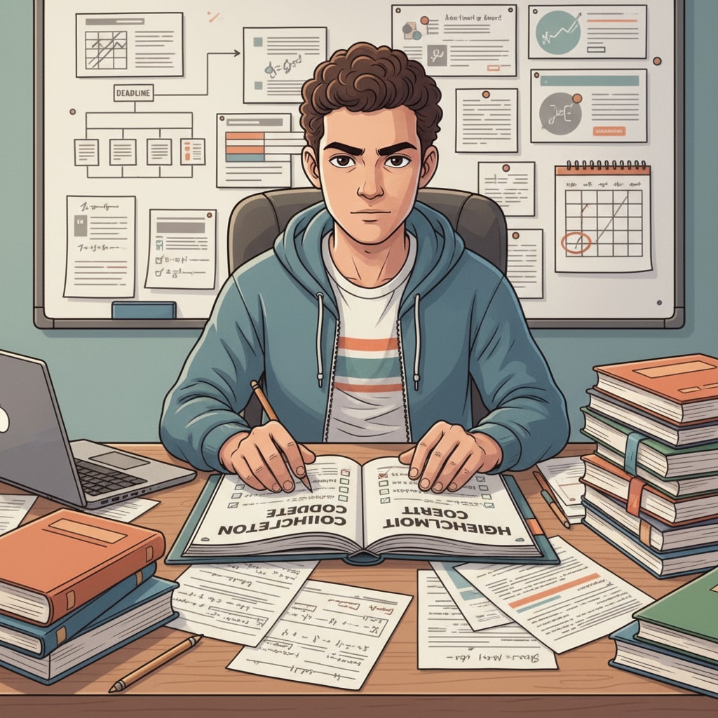 A 22-year-old student focused on earning high school credits