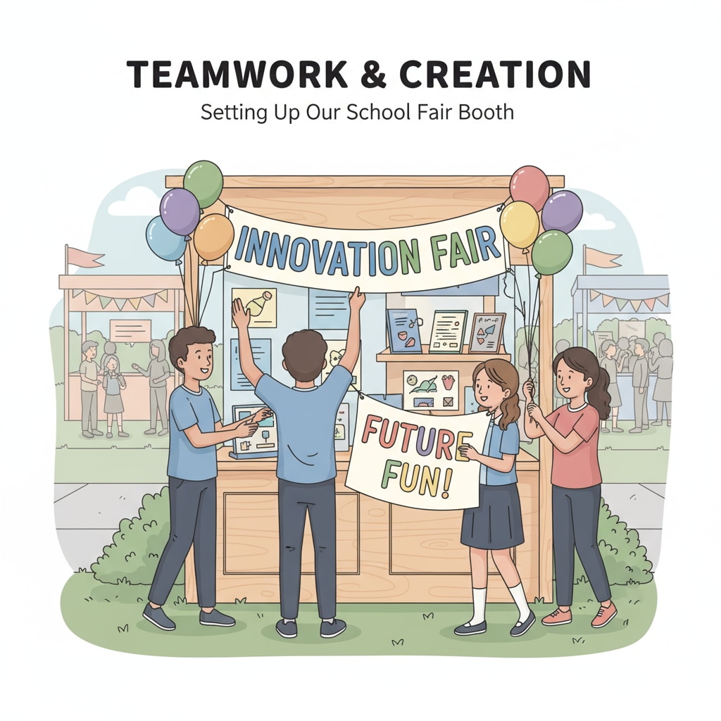 K12 students gaining practical event industry experience through a school fair related to professional certifications and communication degrees