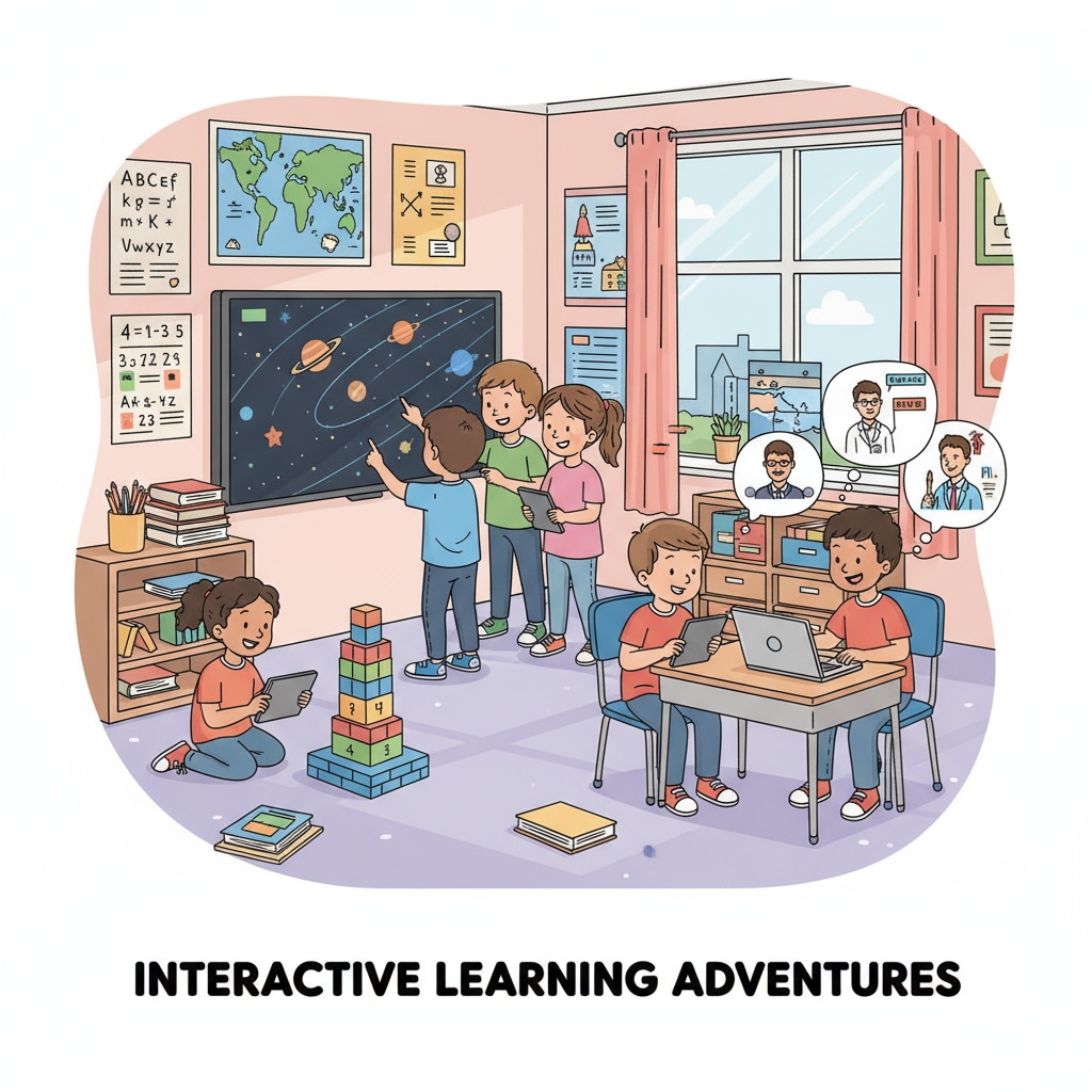 Students playing educational video games in a secondary education classroom during a teacher-led activity.