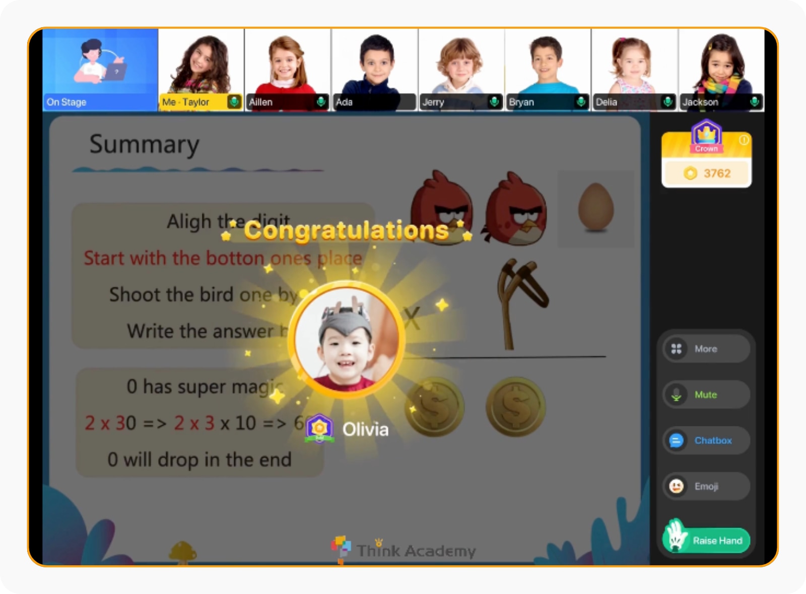 Think Academy AMC 10 prep live classes – expert educators lead interactive lessons to strengthen math skills and active thinking