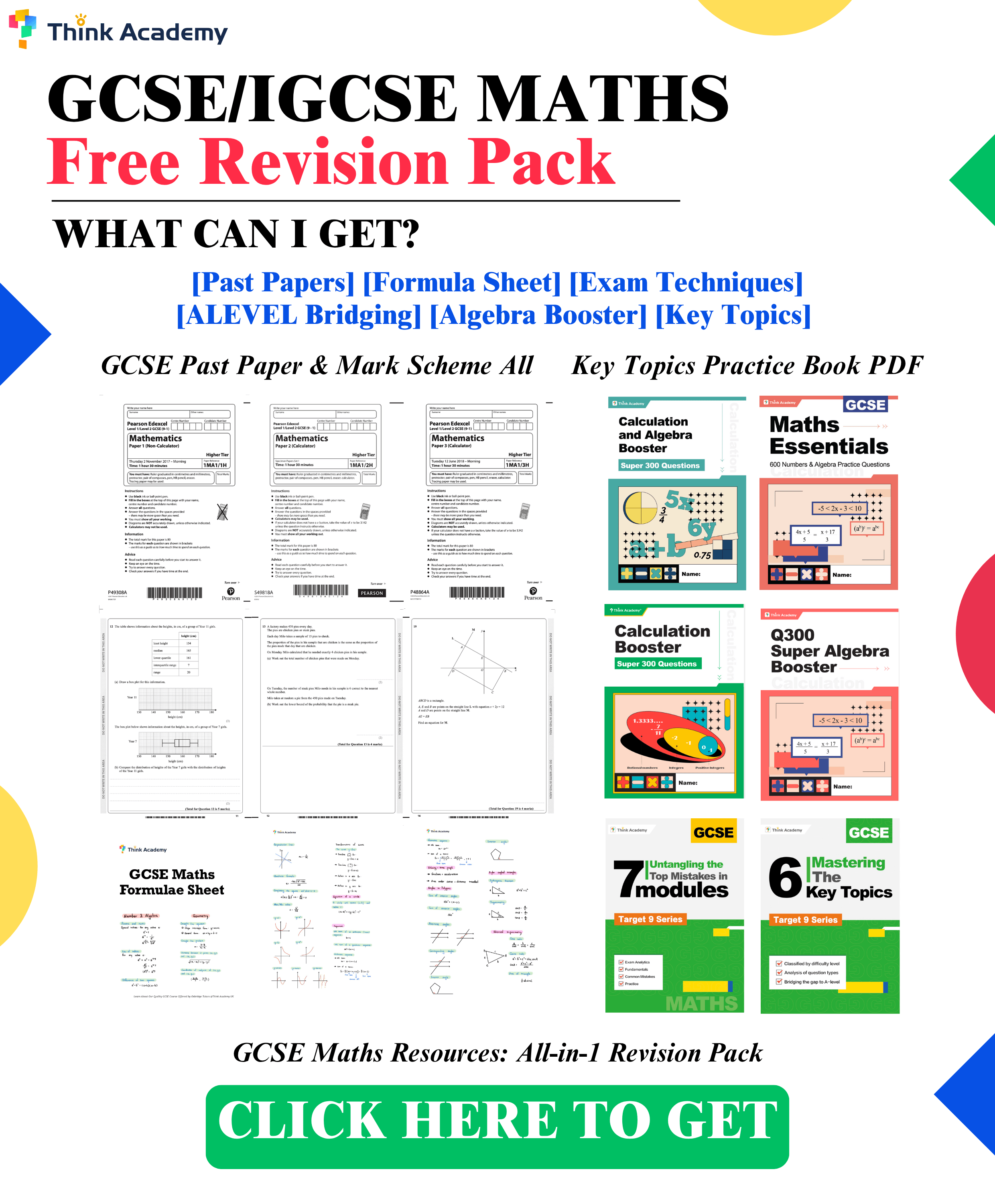 GCSE revision pack